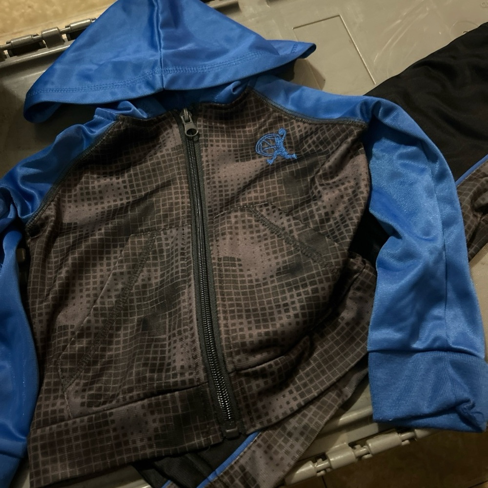 Blue and Black Kids Matching Set